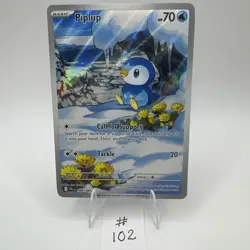 Piplup 098/094 Phantasmal Flames Pokemon TCG NM/LP - Image 1