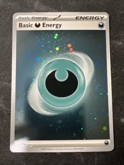 Pokemon ENGLISH - 151 - Basic Dark Energy - SVE EN 007 - Reverse Holo - NM - Image 1