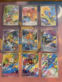 First Partner Illustration Collection Full Set 9 Cards Mint Pack Fresh Pokemon - Image 1