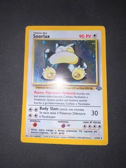 Pokemon Snorlax 11/64 Jungle Rara Holo Unlimited Wizard ITA Carte Vintage - Image 1