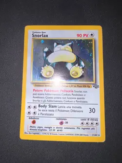 Pokemon Snorlax 11/64 Jungle Rara Holo Unlimited Wizard ITA Carte Vintage - Image 2
