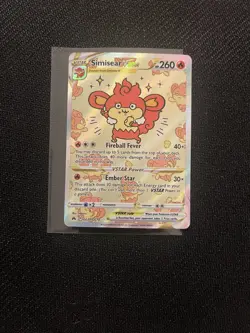 Simisear VSTAR GG37/GG70 Crown Zenith Holo Full Art Pokemon TCG - Image 1