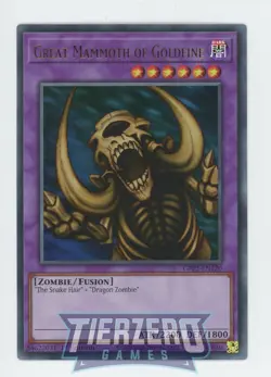 Yugioh Great Mammoth of Goldfine GFP2-EN120 Ultra Rare 1st Edition Near Mint - Image 1