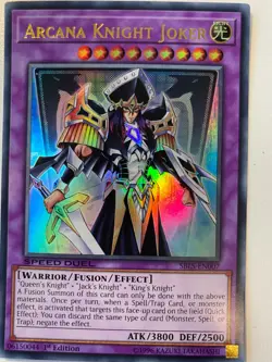 Yugioh Arcana Knight Joker SBLS-EN007 SPEED DUEL Ultra Rare 1st NM - Image 1