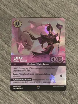 Disney Lorcana Jafar Striking Illusionist Into The Inklands 208/204 - Enchanted - Image 1