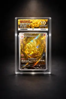 Ace 10 Ninetales 110/108 AR Pokemon Card Japanese SV3 Ruler of the Black Flame - Image 1