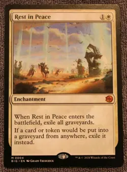 1x Rest in Peace (BIG SCORE) - MTG - OTJ - NM/M Card - Mythic - Image 1