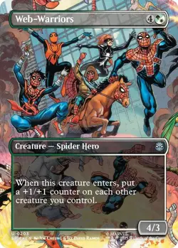 Web-Warriors (Borderless) - FOIL - Marvel's Spider-Man - MTG - Image 1