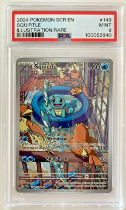 Pokemon Card Squirtle Illustration 148/142 Corona Astrale ENG inglese PSA 9 - Image 1