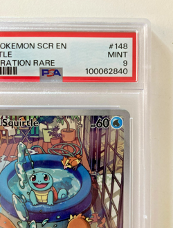 Pokemon Card Squirtle Illustration 148/142 Corona Astrale ENG inglese PSA 9 - Image 4
