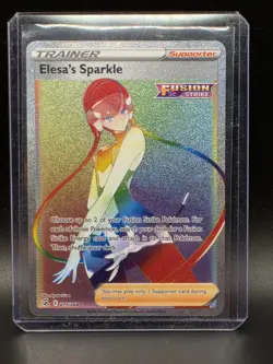 Elesas Sparkle 275/264 Fusion Strike Secret Rare Rainbow Pokemon TCG - Image 1