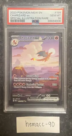 Charizard ex 199/165 Pokemon 151 Special Illustration Rare PSA 10 Gem Mint - Image 3