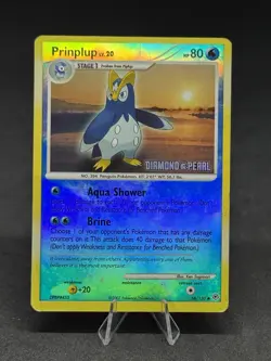 Pokemon Prinplup - [Diamond & Pearl] 58/130 Burger King Holo - Image 1
