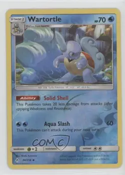Wartortle Reverse Foil Pokemon Sun & Moon Unbroken Bonds #34 - Image 1