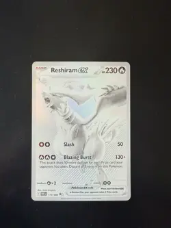 Reshiram EX Full Art Holo Rare SV11W White Flare Pokemon Card 173/086 - Image 1