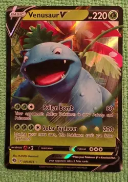Venusaur V 001/073 -Ultra Rare Pokemon Card- Champions Path - Image 1
