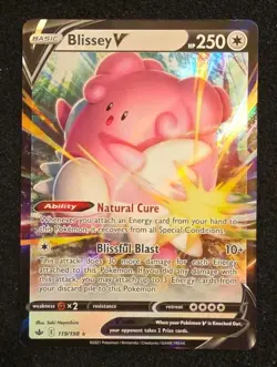 Pokemon Blissey v 119/198 Chilling Reign Ultra Rare Card - Image 1
