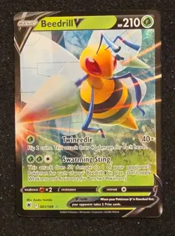 Beedrill V - 001/189 Ultra Rare Astral Radiance Pokemon TCG - Image 1