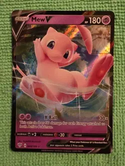 Pokemon Mew V 069/189 Sword & Shield Darkness Ablaze ULTRA RARE - Image 1