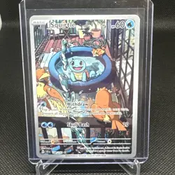 Pokemon Squirtle TCG Full Art Holo Card 148/142 Stellar Crown Illustration Rare - Image 1
