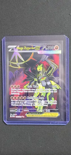 Mega Zygarde EX 104/088 Perfect Order Full Art Pokemon Card Near Mint Condition - Image 1