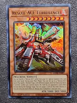 Rescue-ACE Turbulence AMDE-EN007 Near Mint 1st Ed Ultra Rare Yu-Gi-Oh! - Image 1