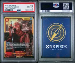 One Piece OP08-118 SEC Silvers Rayleigh Two Legends English PSA 10 - Image 3