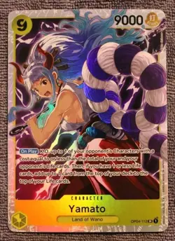 One Piece Yamato OP04-112 SR Kingdoms Of Intrigue One Piece Card Game English - Image 1