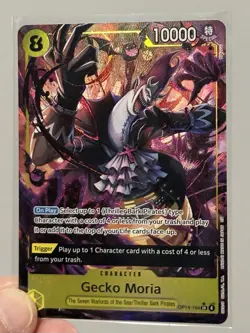 One Piece The Azure Sea’s Seven Gecko Moria OP14-104 SR Alt Art English - Image 1