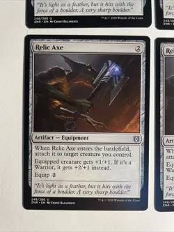 4x Mtg Zendikar Rising Relic Axe NM/M Magic The Gathering - Image 2