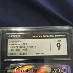 Pokemon Granbull V Full Art Ultra Rare Holo 159/172 Brilliant Stars 210HP - Image 2