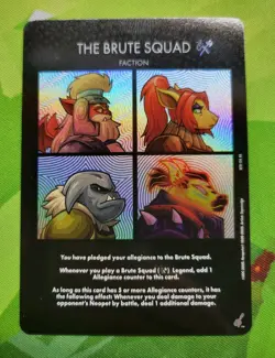 The Brute Squad XR Secret Rare Alt Art Album Card Neopets Battledome TCG - Image 1