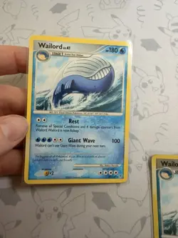 2 x Wailord 47/147 DP Supreme Victors Rare & Holo Vintage lv.41 HP 2009 Pokemon - Image 2