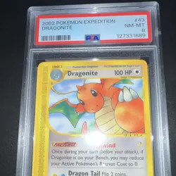 Pokemon Dragonite Expedition Base Set #43 Rare Regular PSA 8 2002 English - Image 2