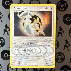 Pokemon TCG Arceus AR5 Arceus Set Holo Rare Basic Card 80 HP 2009 - Image 1