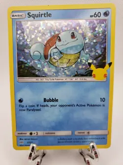 SQUIRTLE Holo McDonald's Pokemon 25th Annivesary 2021 HOLO - Image 1