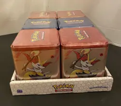 Pokemon 2022 Stacking Tin Box Set 6x Lost Origin, Evolving Skies Display SEALED - Image 2