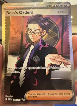 Pokemon TCG ASC Boss's Orders (256/217) Ultra Rare Full Art Holo Trainer Card - Image 1