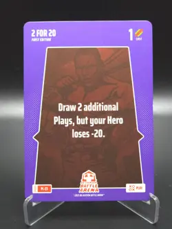 2 For 20 2025 Bo Jackson Battle Arena Alpha Update Play Card SP #PL-23 - Image 1