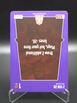 2 For 20 2025 Bo Jackson Battle Arena Alpha Update Play Card SP #PL-23 - Image 3