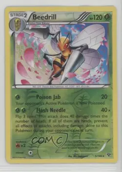 Beedrill Reverse Foil Pokemon XY Base Set #5 - Image 1