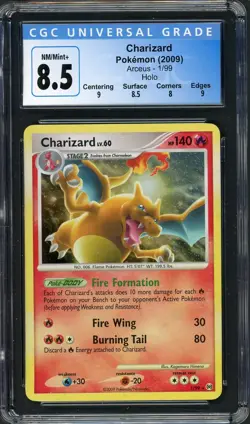CGC 8.5 Charizard Platinum Arceus 1/99 Holo Pokemon Card B15 - Image 1