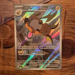 Pokemon TCG Raichu Holo 211/193 Illustration Card Paldea Evolved Near Mint - Image 1