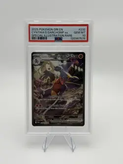Pokemon TCG Destined Rivals Cynthia’s Garchomp SIR PSA 10 #232/182 - Image 1