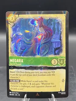 Disney Lorcana-Whispers in the Well-Megara - Secret Keeper-#86-Cold Foil-NM - Image 1