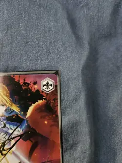 Weiss Schwarz Fate stay night Zero Saber Top Class FZ/S17-103 TD SP Signed FOIL - Image 4