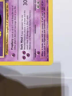 Hypno 23/62 Fossil Non Holo Rare Pokemon Card WOTC Vintage - LP - Image 3