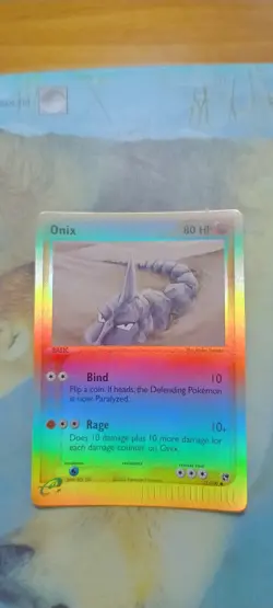 Onix 71/100 Reverse Holo Pokemon Card Edizione Ex Sandstorm English. - Image 1