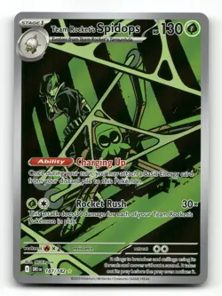 Team Rocket's Spidops 187/182 - Destined Rivals - Pokemon Card NM/M - Image 1