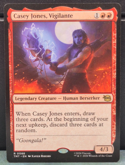 Casey Jones, Vigilante 88 TMNT Teenage Mutant Ninja Turtles Card MTG Magic NM - Image 1
